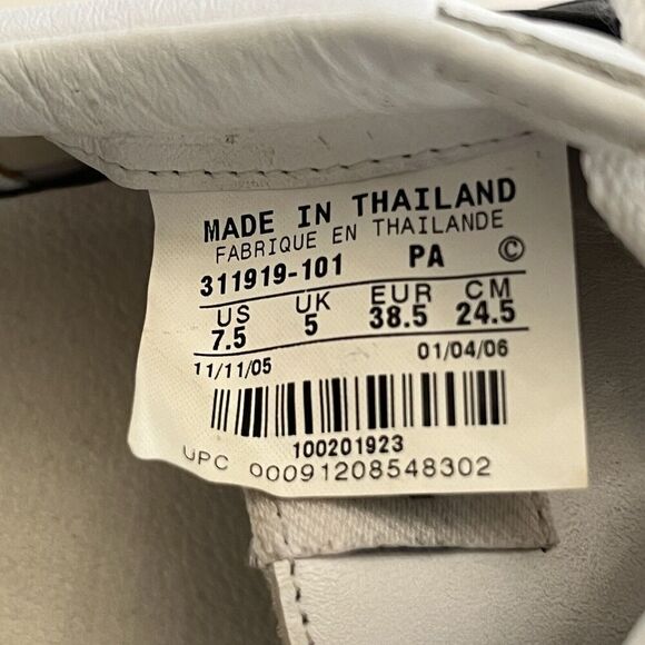 Nike Shoes Women's 7.5 Sprint Sister Athletic Sneakers 311919-101 White Leather - Picture 8 of 16